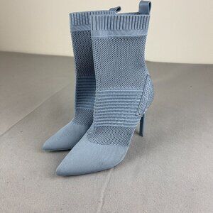 Steve Madden Maxwelle Blue Ankle Boots Shoes Size 8.5